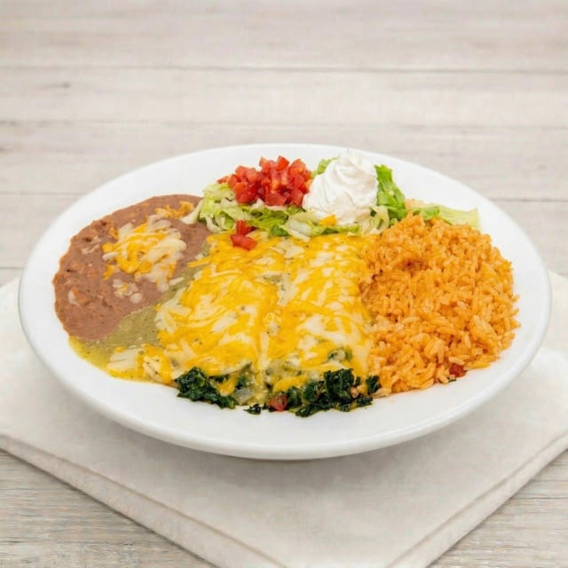Enchiladas de Espinacas.