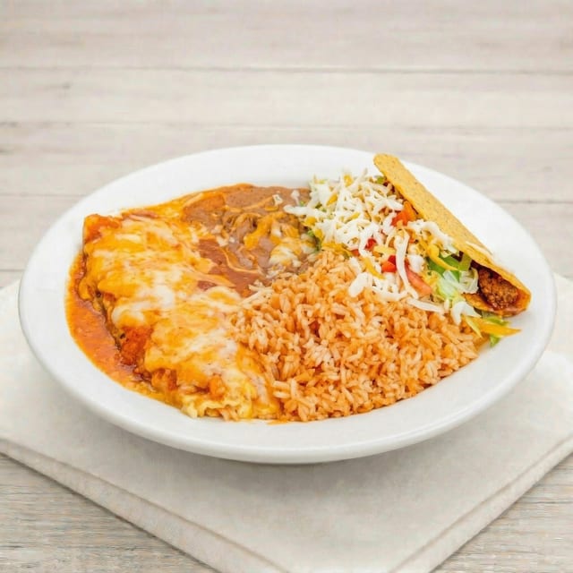 Taco and Chile Relleno.