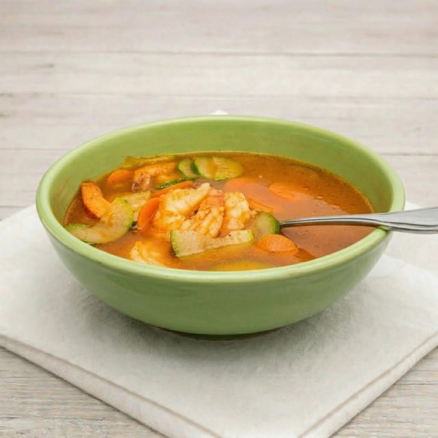 Caldo de Camaron (Shrimp Soup).