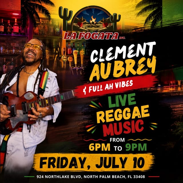 🎶 LIVE REGGAE NIGHT at La Fogata Mexican Food! 🔥